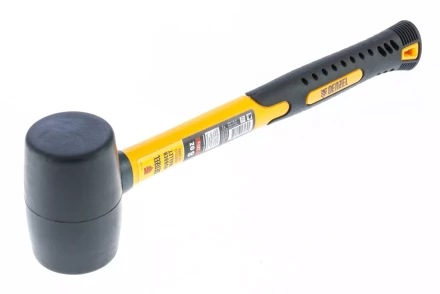 Киянка резиновая, 8 oz, черная резина, фибергласовая рукоятка// Denzel 7711175 купить в Нефтеюганске