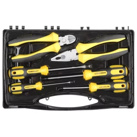Набор слесарно-монтажного инструмента STAYER &quot;PROFI&quot; ULTRA: 4 отвертки, плоскогубцы и бокорезы, 6 предмета 2202-H6 купить в Нефтеюганске
