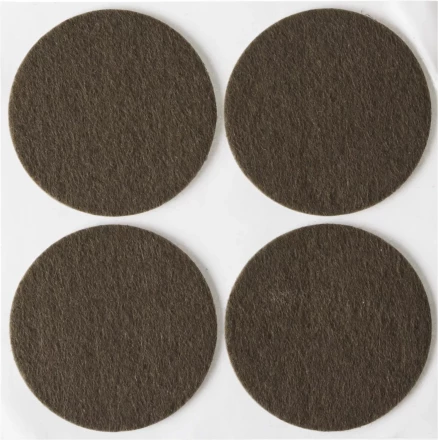 Накладки STAYER &quot;COMFORT&quot; на мебельные ножки, самоклеящиеся, фетровые, коричневые, круглые - диаметр 50 мм, 4 шт 40910-50 купить в Нефтеюганске