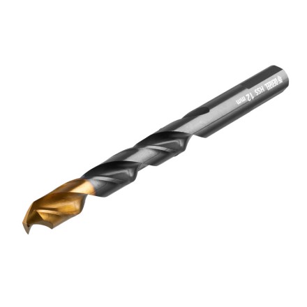 Сверло по металлу, 12 мм, HSS-Tin, Golden Tip, 6 шт. Denzel 717224 купить в Нефтеюганске
