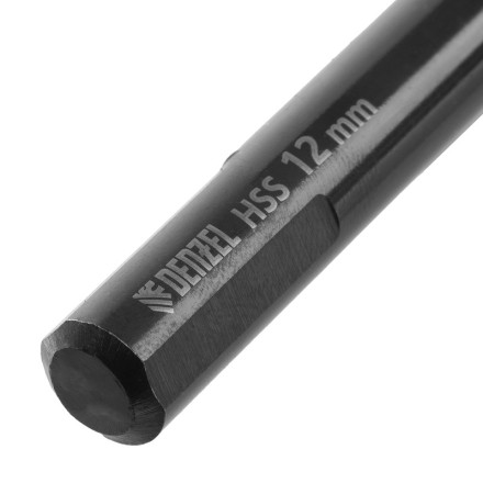 Сверло по металлу, 12 мм, HSS-Tin, Golden Tip, 6 шт. Denzel 717224 купить в Нефтеюганске