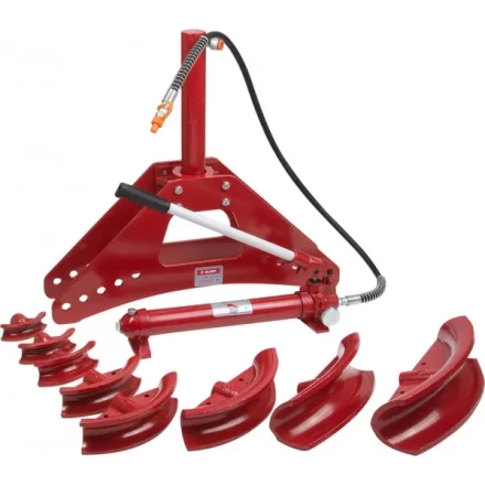 Набор ЗУБР &quot;ЭКСПЕРТ&quot; Трубогиб гидравлический, 10т, ход штока 315мм, 8 насадок, 2 ролика 43077-10 купить в Нефтеюганске