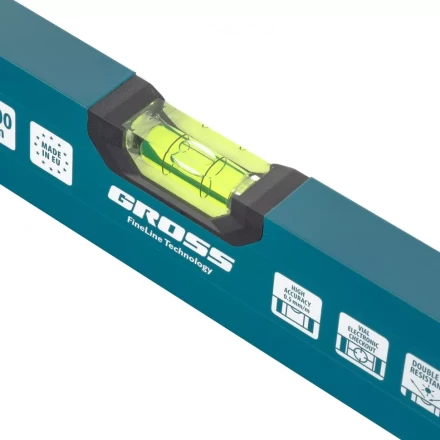 Уровень алюминиевый 1200 мм 2 глазка Handwerker Gross 33904 купить в Нефтеюганске