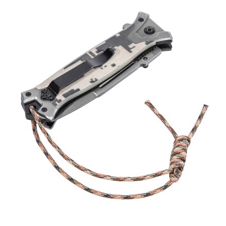 Нож складной Denzel, многоцелевой, системы Liner-Lock, с накладкой G10 на прямой рук-ке+стеклобой, 79208 купить в Нефтеюганске