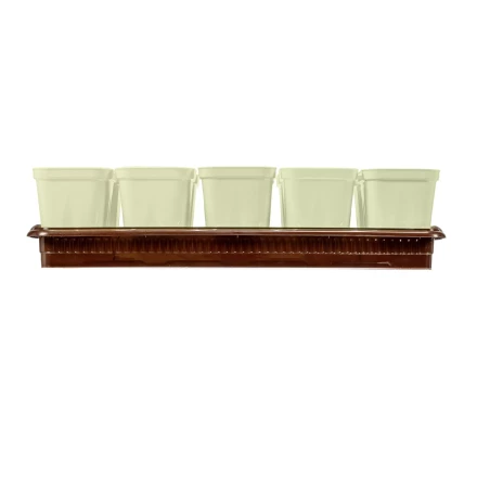 Набор для рассады Palisad 643449, поддон 380х155х40 мм, 10 горшочков по 250 мл с выдвижным дном купить в Нефтеюганске