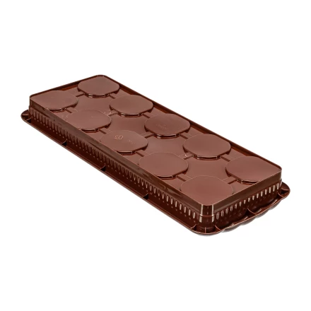 Набор для рассады Palisad 643449, поддон 380х155х40 мм, 10 горшочков по 250 мл с выдвижным дном купить в Нефтеюганске