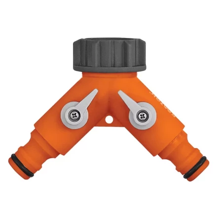 Распределитель пластиковый 2-х канальный  G 3/4"  Кратон 5 01 04 057 купить в Нефтеюганске