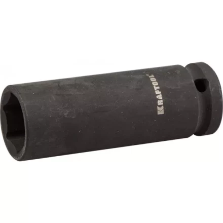 Торцовая головка KRAFTOOL &quot;INDUSTRIE QUALITAT&quot; ударная, удлиненная (1/2&quot;), FLANK, Cr-Mo, фосфатированная, 19 мм 27942-19_z01 купить в Нефтеюганске