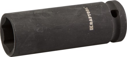 Торцовая головка KRAFTOOL &quot;INDUSTRIE QUALITAT&quot; ударная, удлиненная (1/2&quot;), FLANK, Cr-Mo, фосфатированная, 19 мм 27942-19_z01 купить в Нефтеюганске