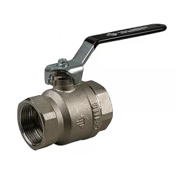 Кран шаровой ЗУБР полнопроходной "мама-мама", ручка, хромиров латунь, 1/2" 4-51320-C-1/2