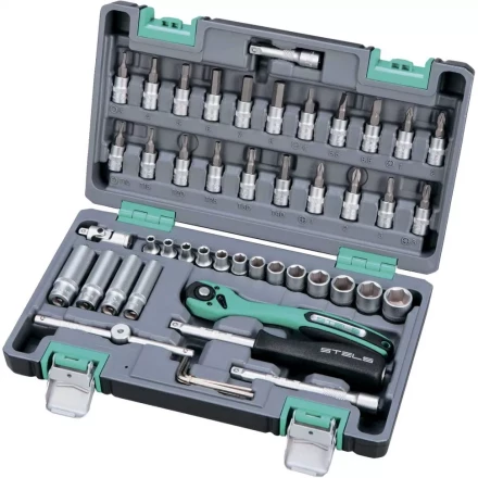 Набор инструмента 1/4 Cr-V S2 усиленный кейс 47 предметов STELS 14099 купить в Нефтеюганске
