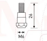 Держатель наконечника M6 26mm (24KD) MD0138-00 Ref. Aurora купить в Нефтеюганске