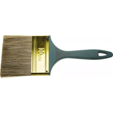 Кисть ЗУБР &quot;КП-14&quot; плоская, смешанная щетина, пластмассовая рукоятка, 100мм 4-01014-100 купить в Нефтеюганске