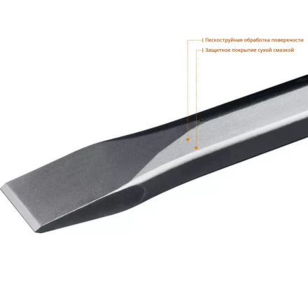 ЗУБР БУРАН, 35 х 400 мм, HEX 28, плоское зубило (29380-35-400) купить в Нефтеюганске