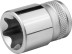 Торцовая головка KRAFTOOL &quot;INDUSTRIE QUALITAT&quot;, Cr-V, внешний TORX, хромосатинированная, 1/2&quot;, Е 20 27810-20_z01 купить в Нефтеюганске