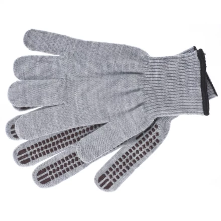Перчатки трикотажные акрил ПВХгель Протектор серая туча оверлок Сибртех Россия 68662 купить в Нефтеюганске
