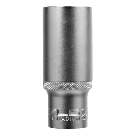 Головка торцевая удлиненная, 24 мм, шестигранная, CrV, под квадрат 1/2 Stels 13883 купить в Нефтеюганске