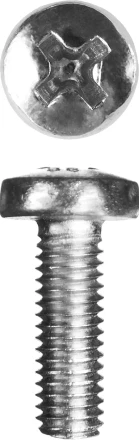 Винт ЗУБР &quot;МАСТЕР&quot; DIN 7985, класс прочности 4.8, оцинкованный, M5x20мм, 5кг 303150-05-020 купить в Нефтеюганске