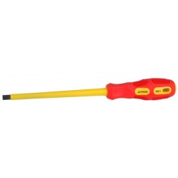 Отвертка STAYER &quot;PROFESSIONAL&quot; &quot;MAX-GRIP&quot; диэлектрическая, двухкомпонентная рукоятка, Cr-V, SL 8,0x175мм 25827-08-175 G