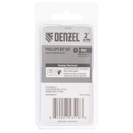 Бита PH1x50, 5 шт. Denzel 7711315 купить в Нефтеюганске