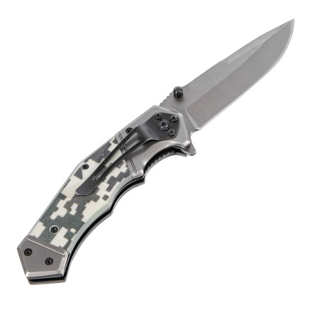 Нож складной Denzel 79209, многоцелевой, системы Liner-Lock, с накладкой G10 на эргономичной рукоятке купить в Нефтеюганске