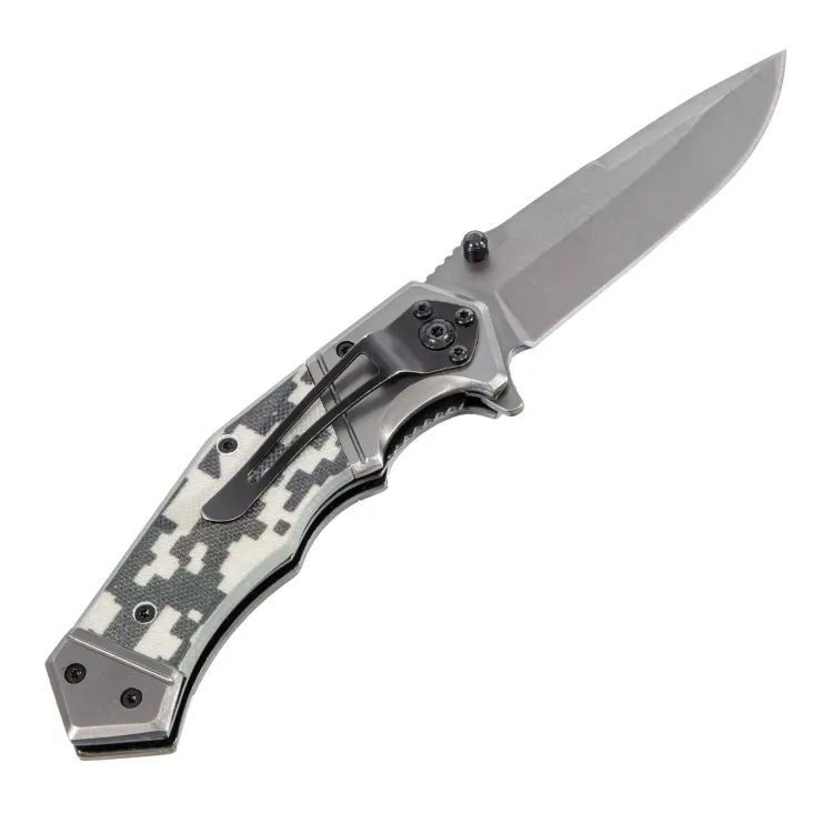 Нож складной Denzel 79209, многоцелевой, системы Liner-Lock, с накладкой G10 на эргономичной рукоятке купить в Нефтеюганске