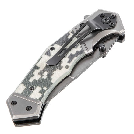 Нож складной Denzel 79209, многоцелевой, системы Liner-Lock, с накладкой G10 на эргономичной рукоятке купить в Нефтеюганске