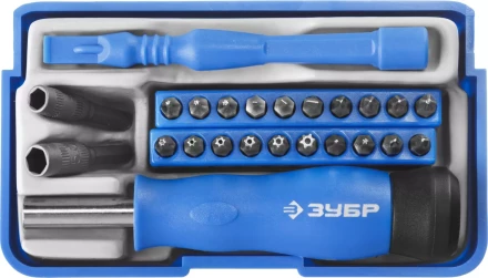 Набор ЗУБР &quot;ПРОФЕССИОНАЛ&quot;: Отвертки  для точных работ, 24предм 25648-H24 купить в Нефтеюганске