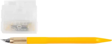 Нож OLFA &quot;Utility Models&quot; перовой дизайнерский, для точных работ, рукоятка с мини шпателем, 5 лезвий, 4мм OL-AK-5 купить в Нефтеюганске