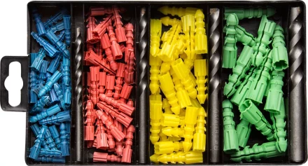 Набор ЗУБР Свёрла &quot;Монолит&quot; по бетону, 5мм, с дюбелями, 21 предмет 2911-H21-05 купить в Нефтеюганске