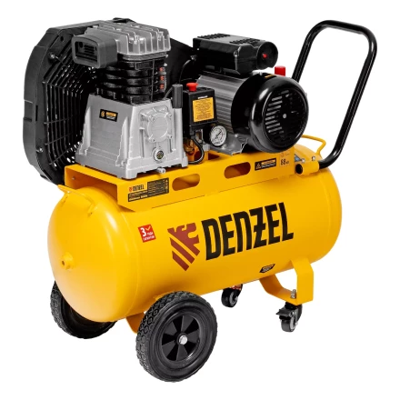 Компрессор воздушный рем. привод Denzel BCI 2100/50, 2,1 кВт, 50 литров, 400 л/мин купить в Нефтеюганске