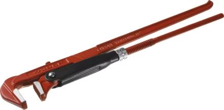 Ключ трубный ЗУБР &quot;МАСТЕР&quot; рычажный, прямые губки, цельнокованный, № 2, 1.5&quot; 27314-2 купить в Нефтеюганске