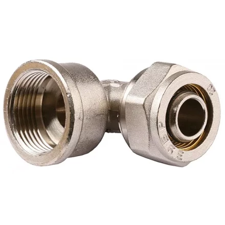 Уголок ЗУБР с внутренней резьбой, цанга-гайка, 1/2"х16х2,0 мм, никель 51410-16-1/2 купить в Нефтеюганске