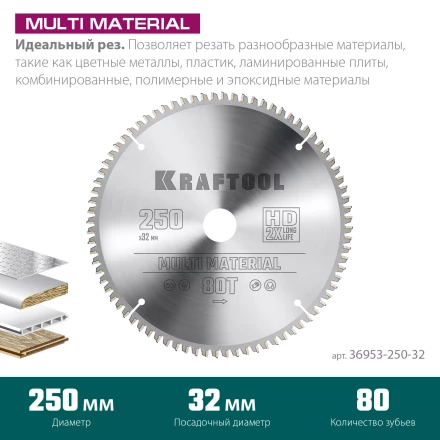 Диск пильный Multi Material, повышенный ресурс 36953-250-32 купить в Нефтеюганске