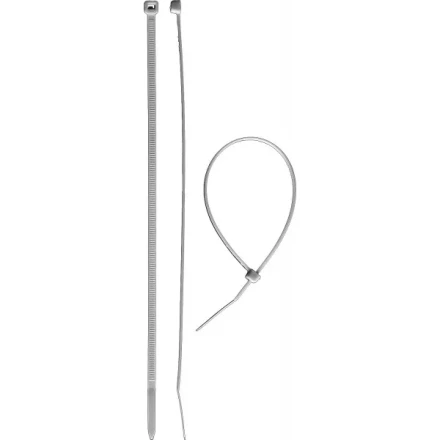 Хомуты ЗУБР нейлоновые белые 4,5x180мм, 100шт 309010-45-180 купить в Нефтеюганске