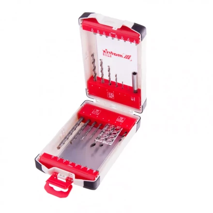 Набор сверл комбинированный сверла по металлу 1-6 мм бетону 4-8 мм дереву 3-6 мм биты 16 шт адаптер 32 предмета Pro Matrix 725632 купить в Нефтеюганске