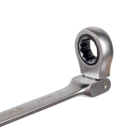 Набор гаечных комбинированных трещоточных ключей с шарниром КВТ НТКШ-6 (8–17 мм), 6 шт. (91950) купить в Нефтеюганске