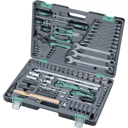 Набор инструмента, 1/4&quot;, 1/2&quot;, Cr-V, S2, усиленный кейс, 119 предм. STELS 14112 купить в Нефтеюганске