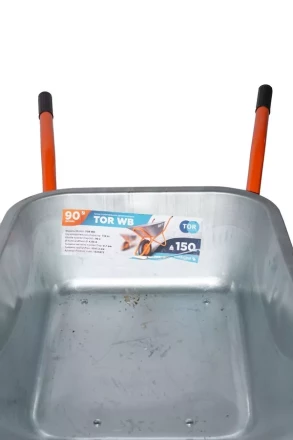 Тачка строительная 90 л 150 кг TOR WB одноколесная 1025872 купить в Нефтеюганске