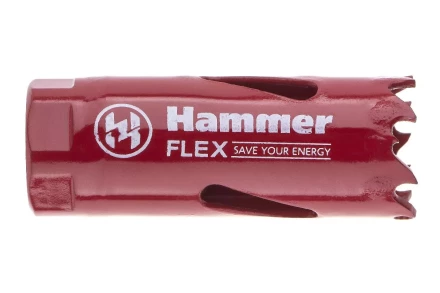 Коронка биметаллическая HAMMER Ф20х38мм 1/2&quot; BiMETALL (224-002) купить в Нефтеюганске