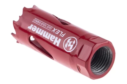 Коронка биметаллическая HAMMER Ф20х38мм 1/2&quot; BiMETALL (224-002) купить в Нефтеюганске