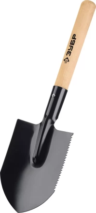 ЗУБР МАСТЕР, 210х154х550мм, полотно 1.5мм, закалено, дерев. черенок высш. сорт, туристическая лопата (39571) купить в Нефтеюганске