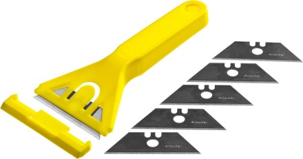 Набор STAYER &quot;STANDARD&quot;: Скребок пластмассовый с 5 лезвиями, 50мм 0851-H6_z01 купить в Нефтеюганске