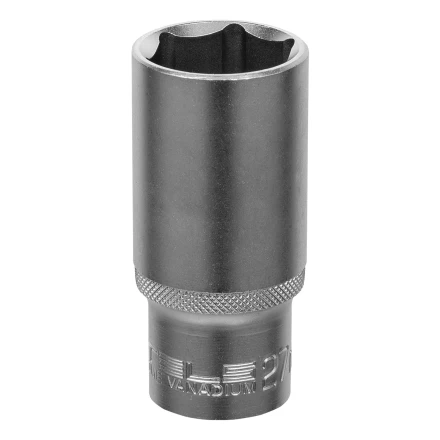 Головка торцевая удлиненная, 27 мм, шестигранная, CrV, под квадрат 1/2 Stels 13884 купить в Нефтеюганске