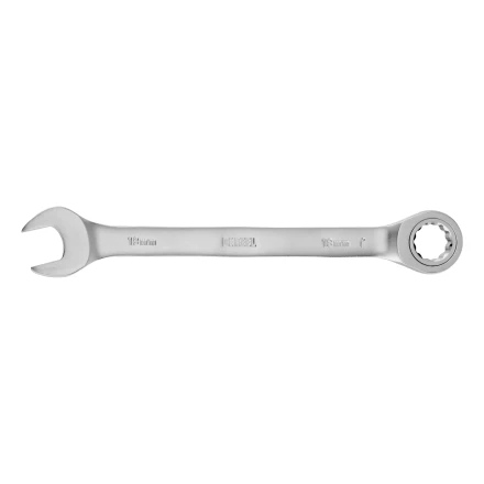 Ключ комбинированный трещоточный, 18 мм, CrV, матовый хром// Denzel 14712 купить в Нефтеюганске