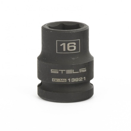 Головка ударная шестигранная 16 мм 1/2&quot; CrMo  Stels 13921 купить в Нефтеюганске