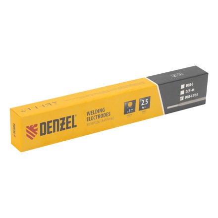 Электроды Denzel DER-13/55, диам 3 мм, 2,5 кг., основное покрытие 97505 купить в Нефтеюганске