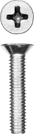 Винт DIN 965, M4 x 20 мм, 17 шт, кл. пр. 4.8, оцинкованный, ЗУБР 303116-04-020 купить в Нефтеюганске