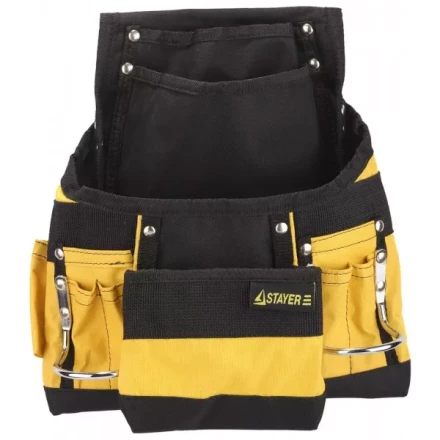Сумка поясная STAYER для инструментов, нейлоновая, 10 карманов 38605 купить в Нефтеюганске