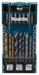 Набор сверл по металлу, дереву и бетону Makita D-74887